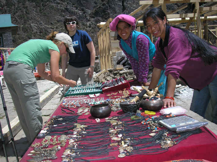 Shopping on the everest trail