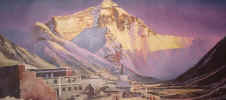 Everest North Painting- Rongbuk Monastery