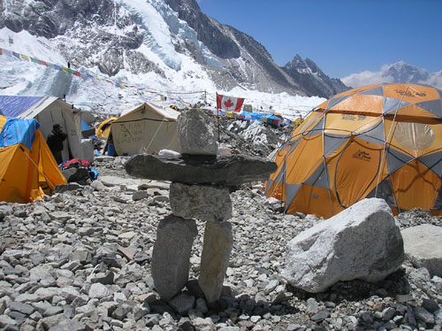 Peak Freaks Everest BC Inukshuk