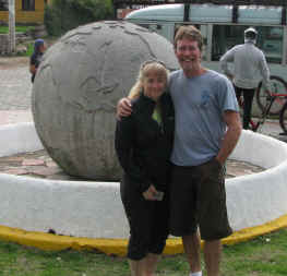 Tim & Becky Rippel on the Ecuator